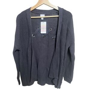 Peyton Jenson Evereve Slate Cardigan NWT Size Small
